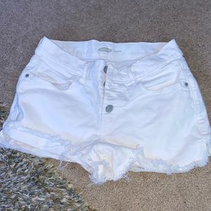 Old Navy White Boyfriend Jean Shorts